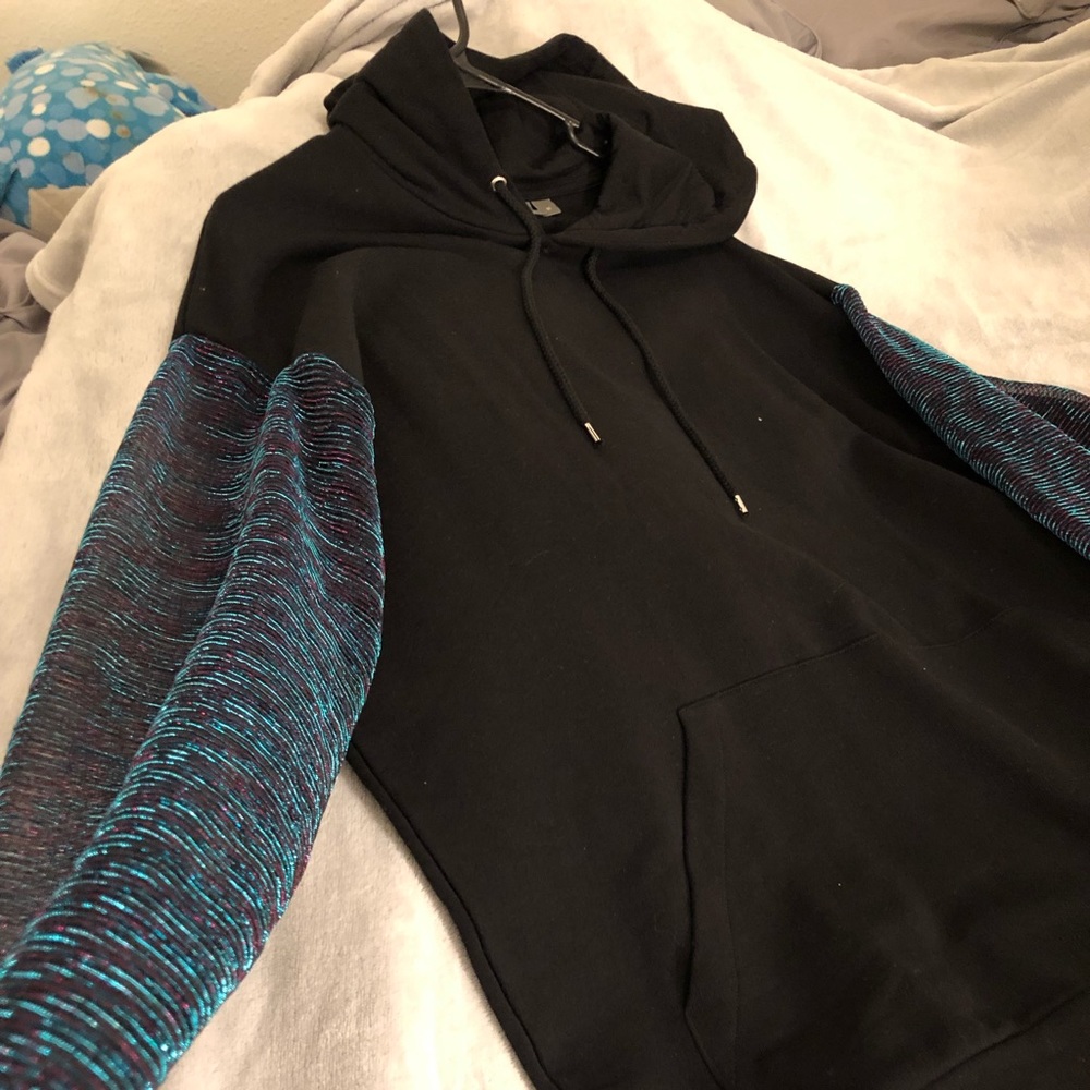 Sweater with lace arms! Perfect for any occasion